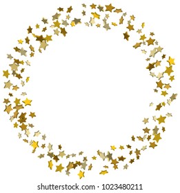 Vector White Template Gold Stars Illustration Stock Vector (Royalty ...