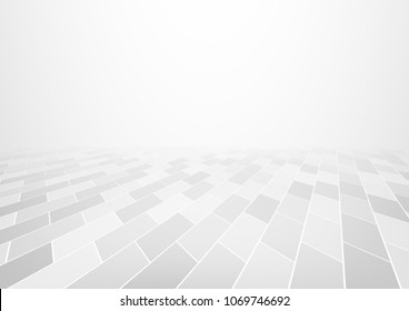 Vector of white tile floor for background.