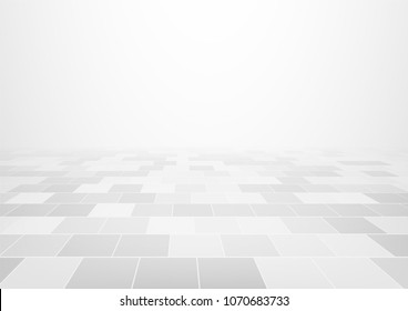 Vector of white tile floor for background.