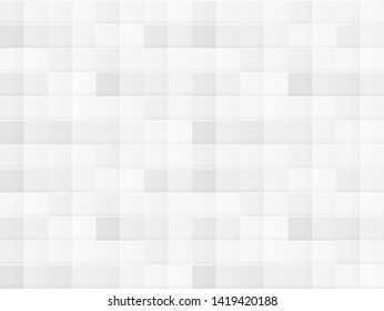 Vector White Tile Seamless Pattern, Texture Template, Abstarct Background, Clean Concept.