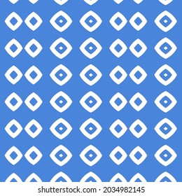 vector white triangle motif with blue background. for textiles, wrap