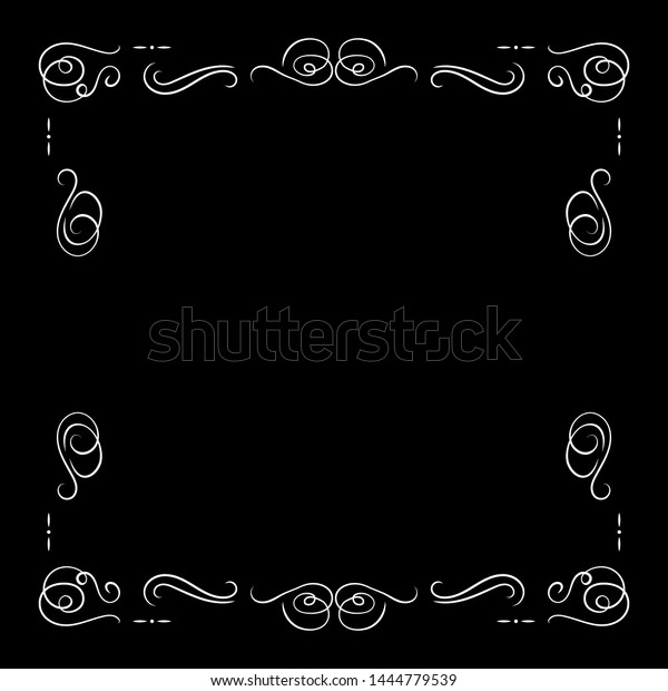 Vector White Vintage Frame Isolated On Stock Vector (Royalty Free