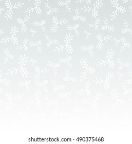 vector  white winter snow illustration object  on light blue background. Web design, page sight, poster, banner, print, advertisement element