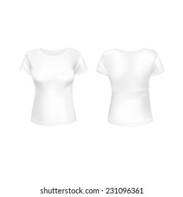 Vector White Women T-shirt