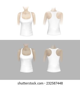 Vector White Women T-shirt