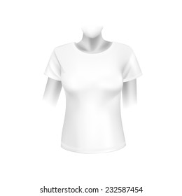 Vector White Women T-shirt