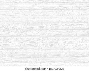 Vector white wood panel texture for backgrounds or design. Rustic grayscale wooden  wallpaper. White washed wood. Table top view. EPS10