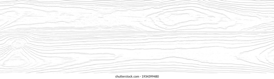 Vector white wood panel texture overlay for backgrounds or design. Rustic grayscale wooden  wallpaper. White washed wood. Table top view. Wave line pattern. EPS10