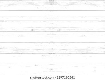 Vector white wood panel texture for backgrounds or design. Rustic grayscale wooden wallpaper. White washed wood.�