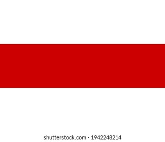 Vector white-red-white flag historical flag of Belarus. The symbol of freedom Belarus. Symbol of the opposition forces of Belarus. Symbol of protest in the presidential elections in Belarus in 2020