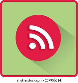 Vector wi fi web flat icon