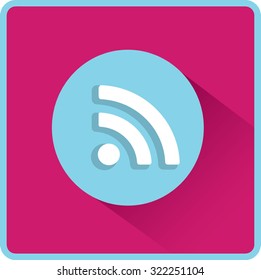 Vector wi fi web flat icon