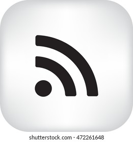 Vector wi fi web flat icon.