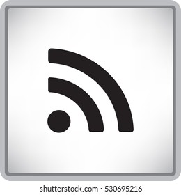 Vector wi fi web flat icon.