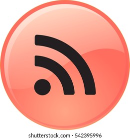 Vector wi fi web flat icon.