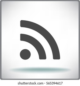 Vector wi fi web flat icon.