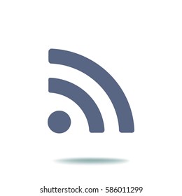 Icono de conexión web wi fi vectorial.