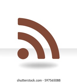 Vector wi fi web flat icon.