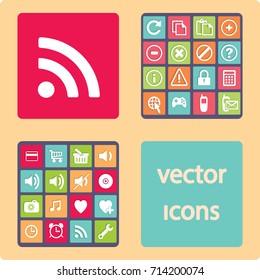 Vector wi fi web flat icon.