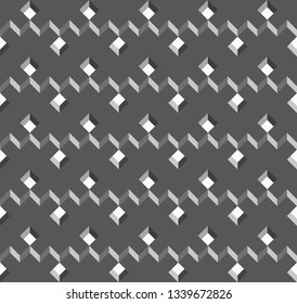 Vector wicker cubes texture, geometric seamless pattern, design background for you projects 