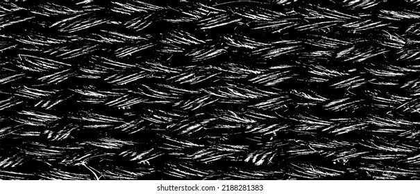 Vector wicker textured background. Handcraft woven texture. Retro woven pattern. Abstract halftone vector illustration. Overlay for interesting effect and depth. Black isolated on white. EPS10