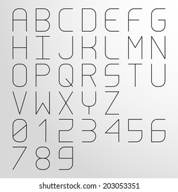 Vector Wide Monospaced Light Font