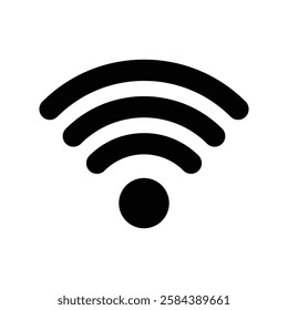 Vector WIFI icon,  wireless connection icon illustration.