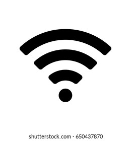 Vector wifi icon. Wireless internet access.