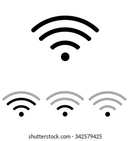  Vector wifi icons.