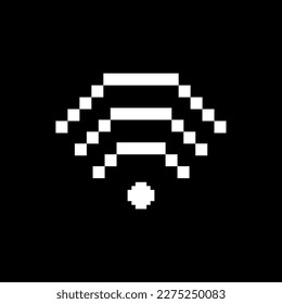 logotipo vectorial wifi en fondo negro, icono del logotipo vectorial