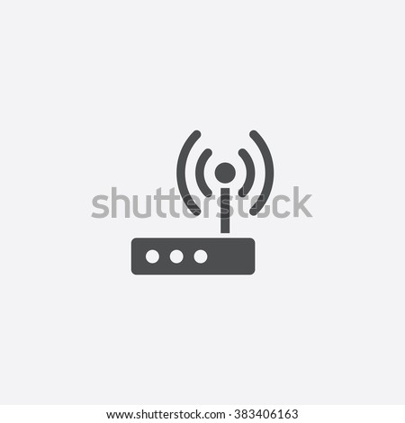 Vector wifi modem Icon
