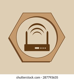 Vector Wi-Fi network vector icon