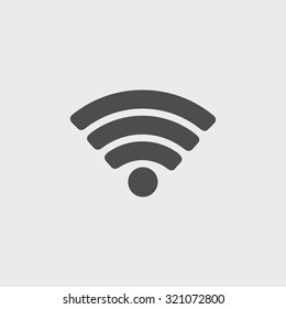 Vector Wi-Fi network icon. Flat design style eps 10