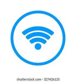 Vector Wi-Fi network icon. Flat design style eps 10