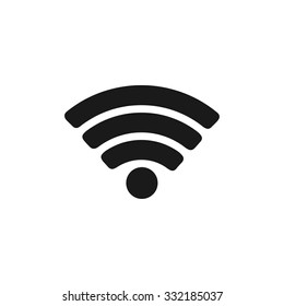 Vector Wi-Fi network icon. Flat design style eps 10