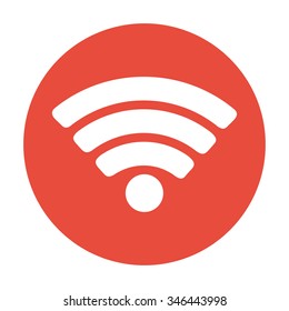 Vector Wi-Fi network icon. Flat design style eps 10