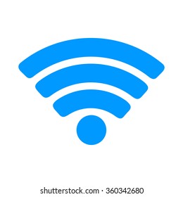 Vector Wi-Fi network icon. Flat design style eps 10