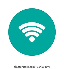 Vector Wi-Fi network icon. Flat design style eps 10