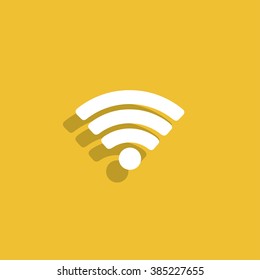 Vector Wi-Fi network icon. Flat design style eps 10