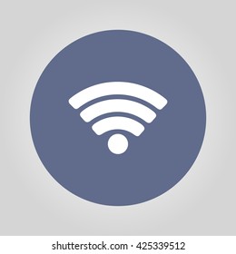 Vector Wi-Fi network icon. Flat design style eps 10