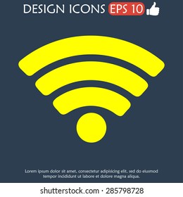 Vector Wi-Fi network icon. Illustrator EPS 10
