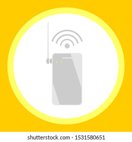 Vector wifi router. Logo icon for website.
