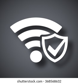 Vector Wi-Fi Security Icon