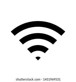 Vector wifi signal icon, wireless symbol.