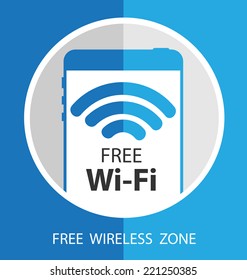 vector wifi symbol, free wifi
