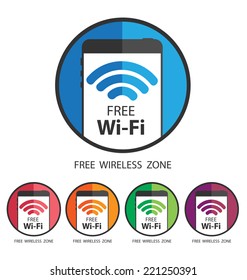 vector wifi symbol, free wifi