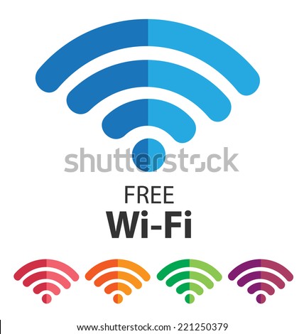 vector wifi symbol, free wifi