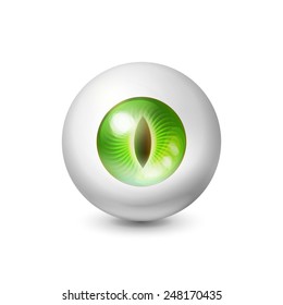 Vector wild animal watching eye concept. Abstract concept of technology, security and search. Design element.