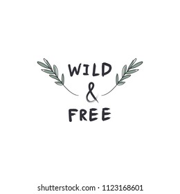 Vector wild lettering text. Decor elements for your design and other. Good for gift cards and kids products. Clipart. Isolated details.