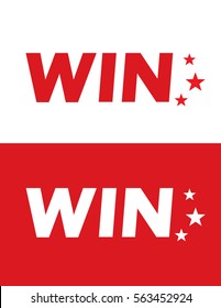 Vector Win lottery icon